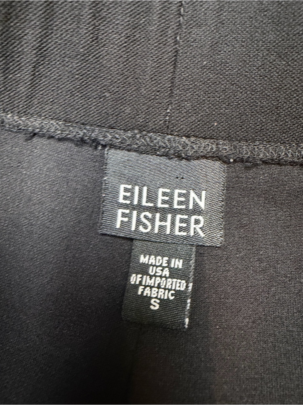 Eileen Fisher Black Washable Stretch Crepe Paneled Flute Midi Skirt Size S - Picture 6 of 7